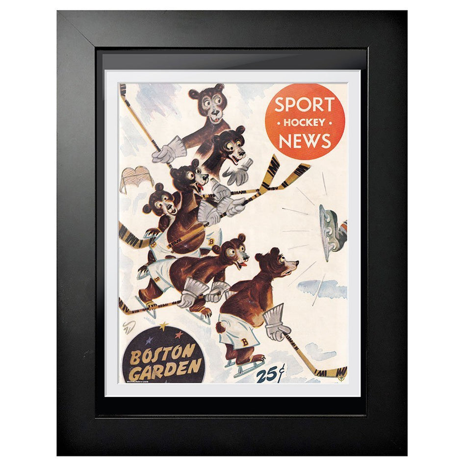 Boston Bruins Program Cover - Sport Hockey News Bears 1948