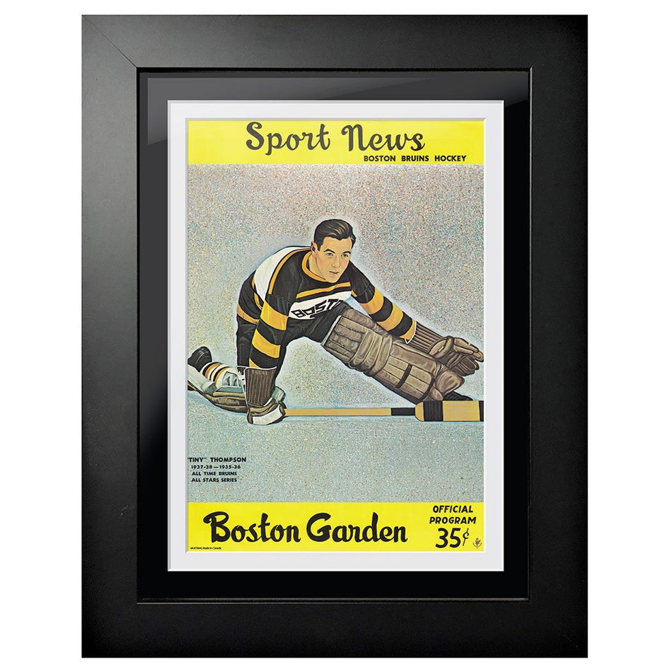 Boston Bruins Program Cover - Sport News Goalie Stretch