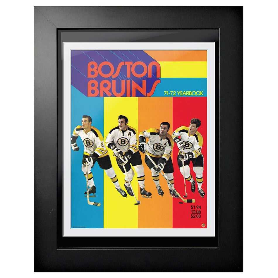 Boston Bruins Program Cover - Boston Bruins 1971 Rainbow Yearbook