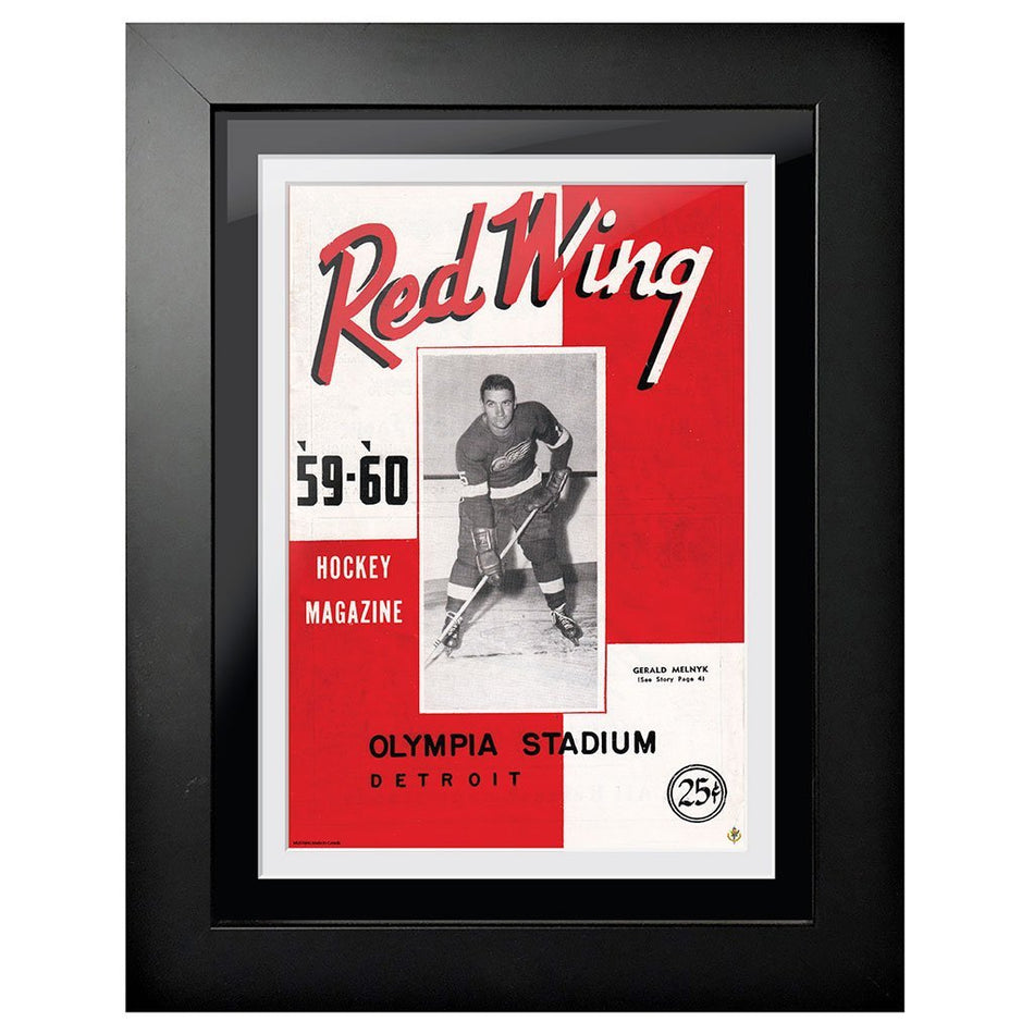 Detroit Red Wings Program Cover - Red Wing Magazine Elbow Wings vs. Toronto