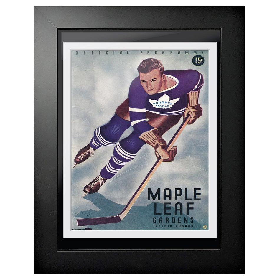 Toronto Maple Leafs Memorabilia - Maple Leaf Gardens Player Coming In Hot Program Cover