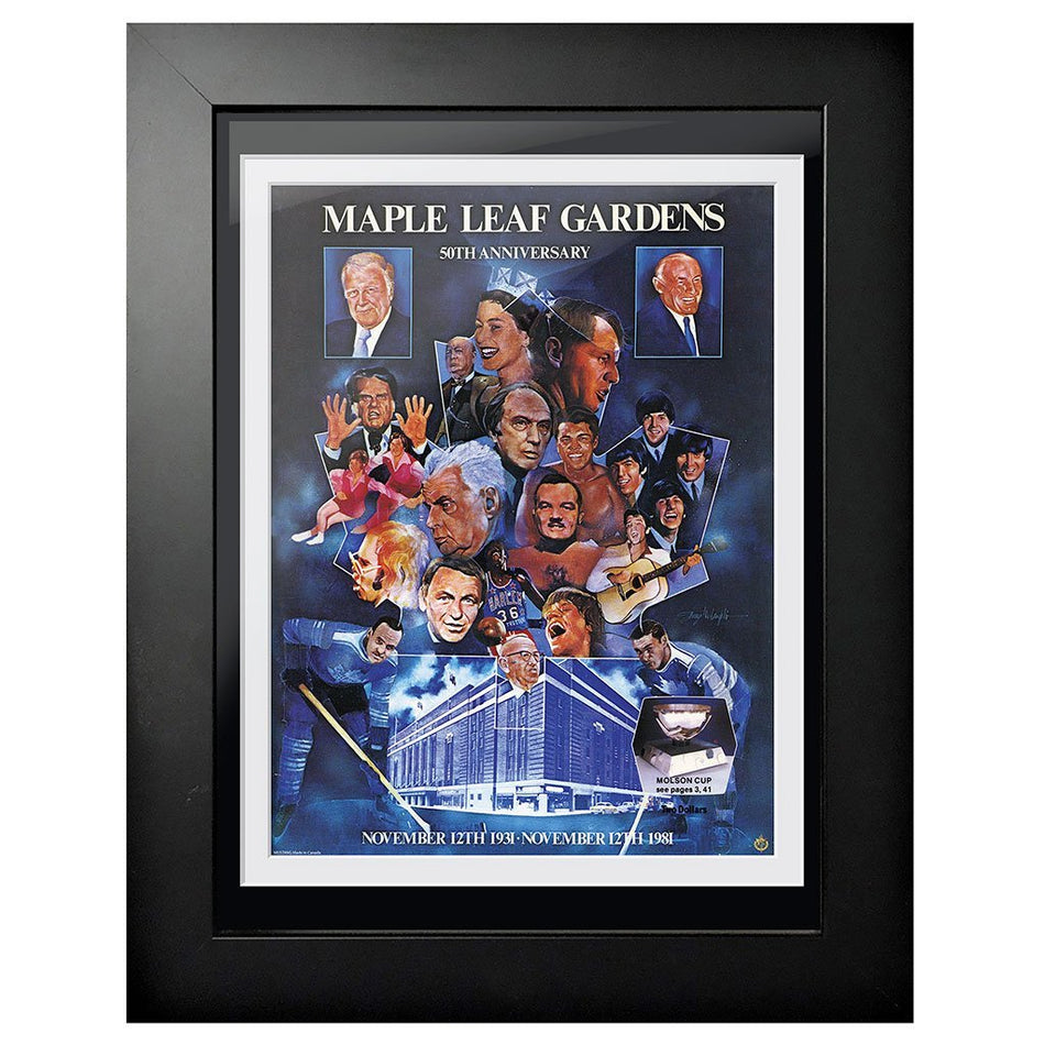 Toronto Maple Leafs Memorabilia-Maple Leaf Gardens 50th Anniversary Program Cover