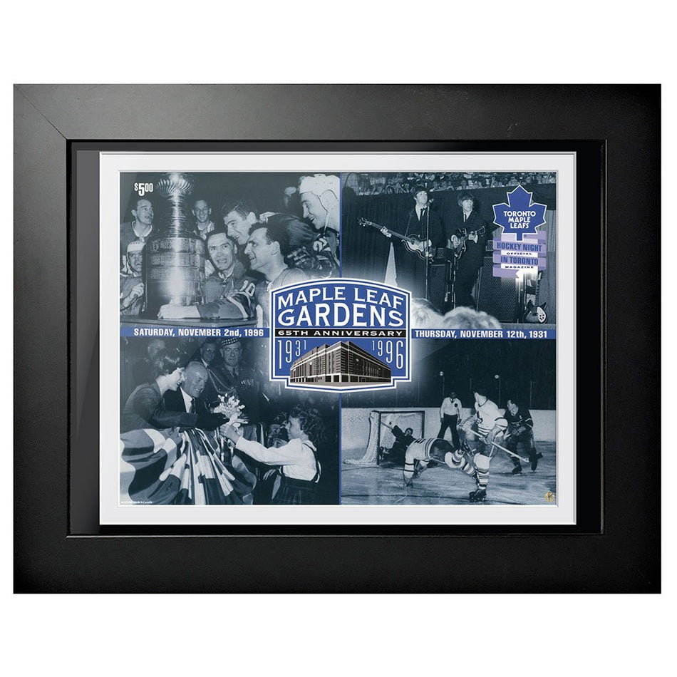 Toronto Maple Leafs Memorabilia-Maple Leaf Gardens 65th Anniversary Program Cover
