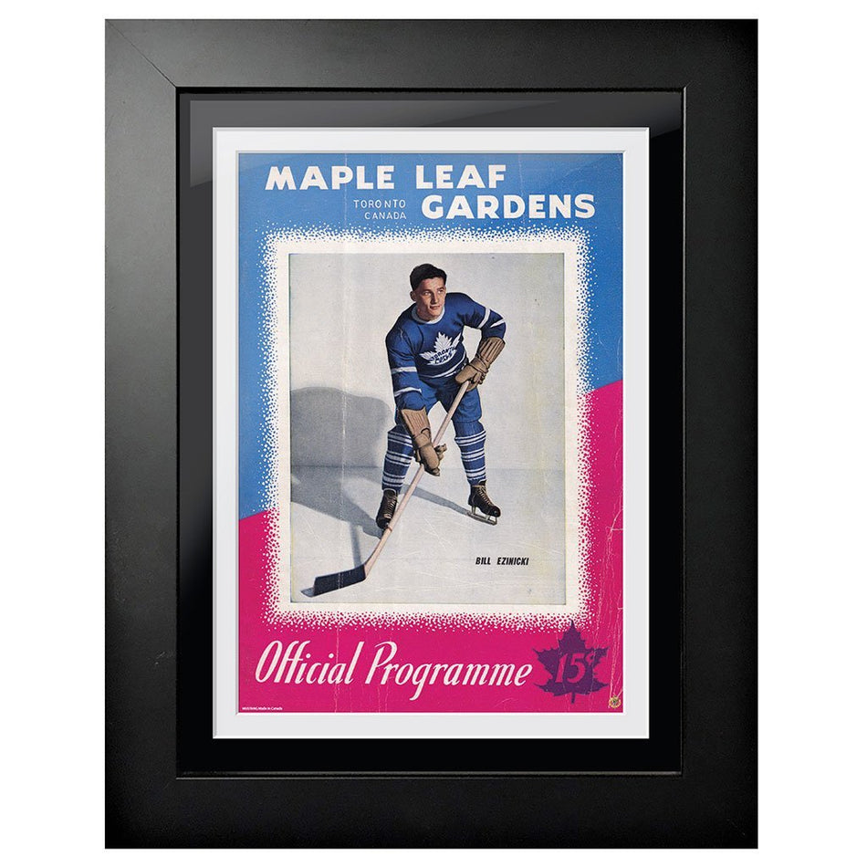 Toronto Maple Leafs Memorabilia-Bill Ezincki Program Cover