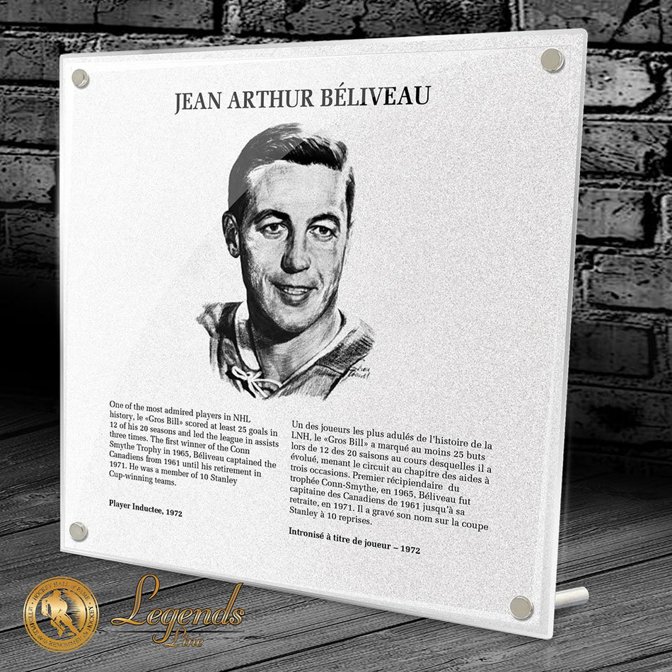 1972 Jean Beliveau - NHL Legends Plaque