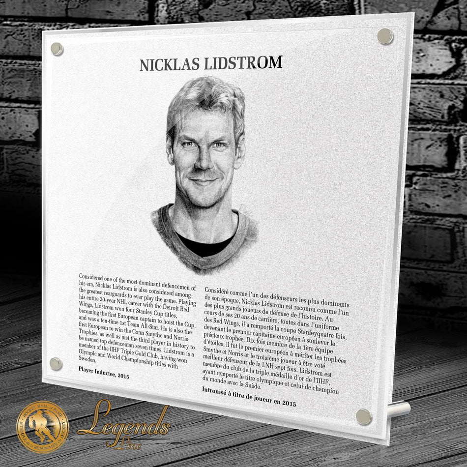 2015 Nicklas Lidstrom - NHL Legends Plaque