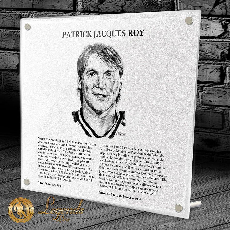2006 Patrick Roy - NHL Legends Plaque