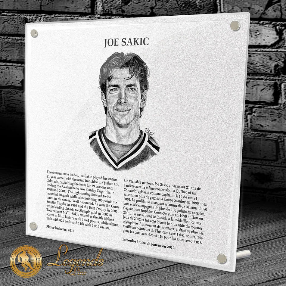 2012 Joe Sakic - NHL Legends Plaque