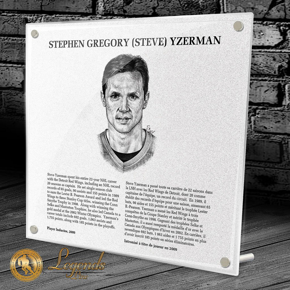 2009 Steve Yzerman - NHL Legends Plaque