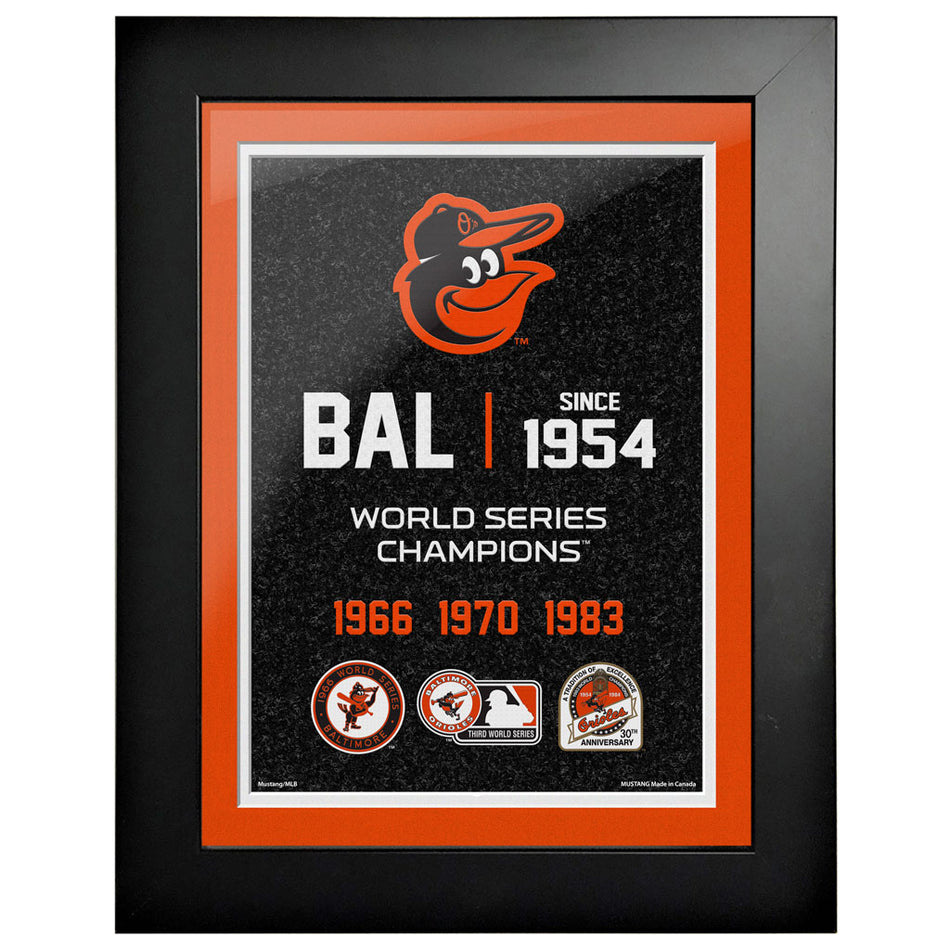 Baltimore Orioles 12x16 World Series Empire Frame