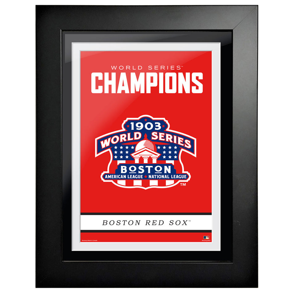 Boston Red Sox Cooperstown World Series Logo 1903 12x16 Framed Art