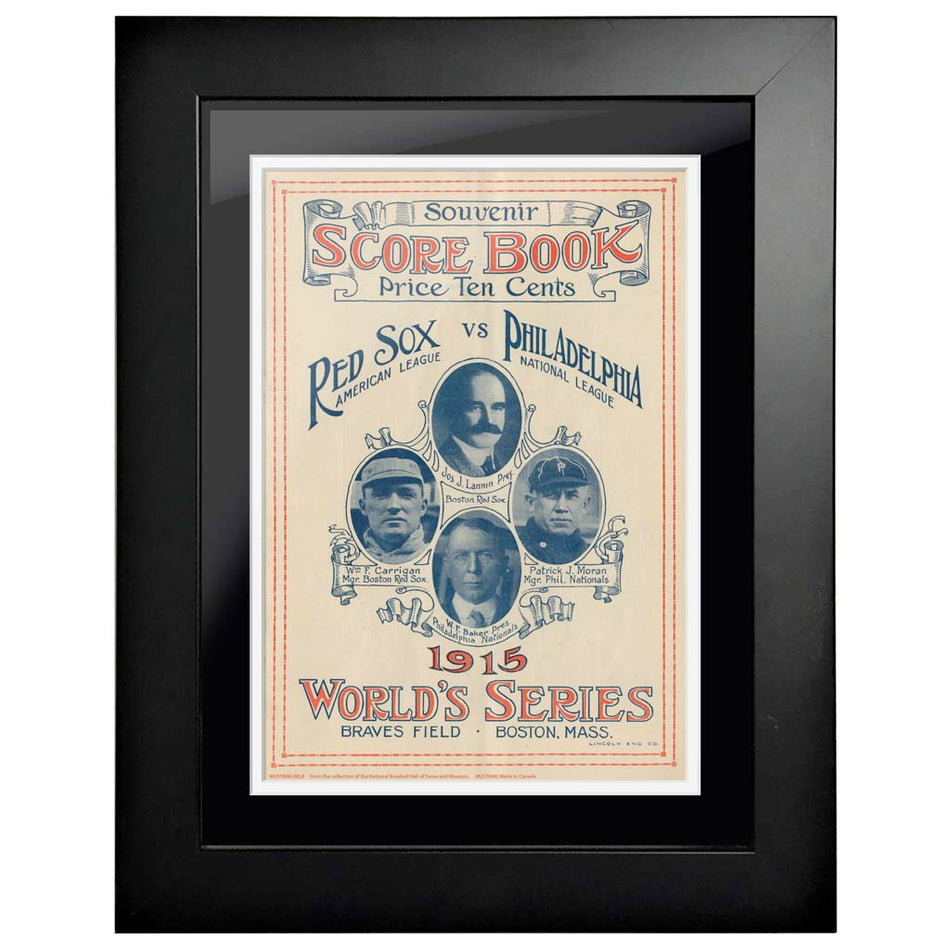 Boston Red Sox vs. Philadelphia Phillies 12x16 Framed World Series Program Cover 1915
