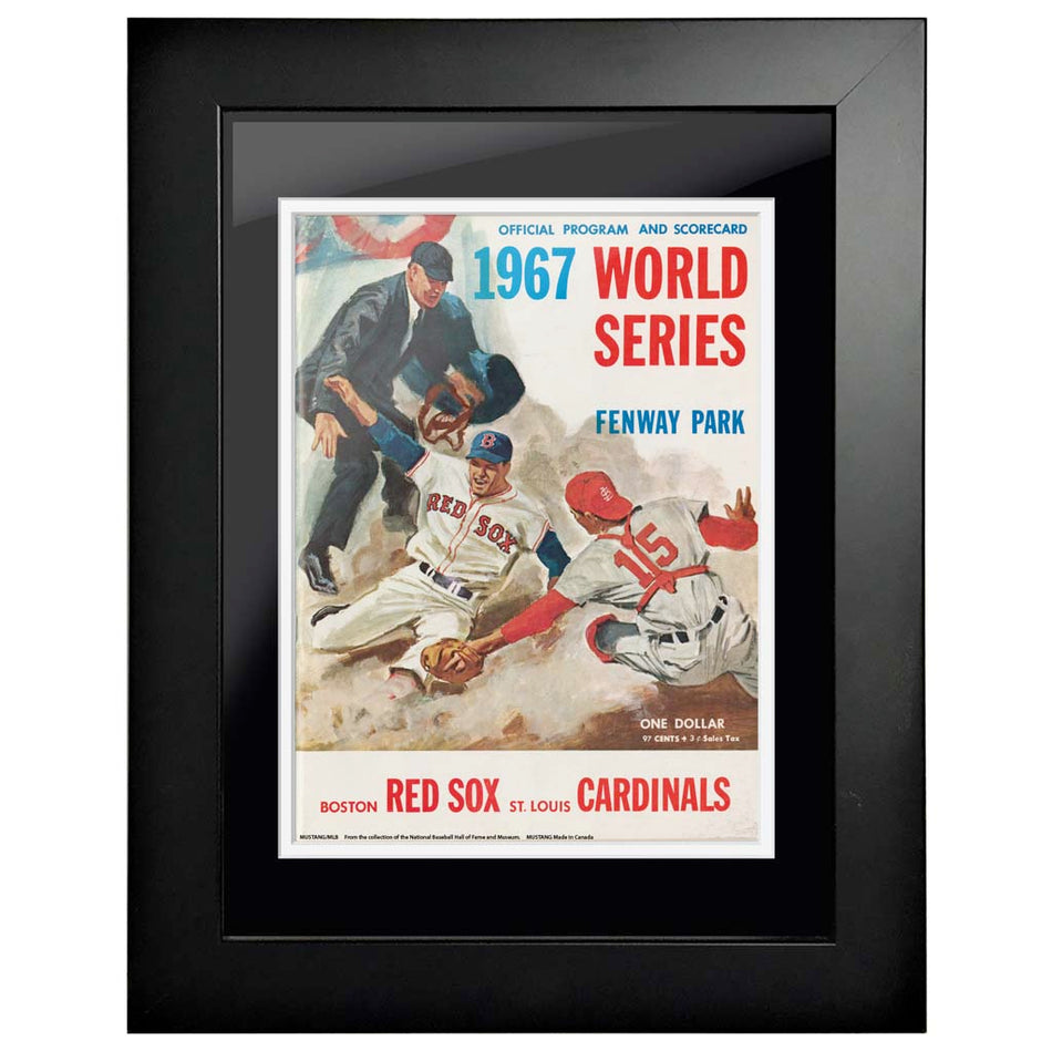 Boston Red Sox vs. St Louis Cardinals 12x16 Framed World Series Program Cover 1967