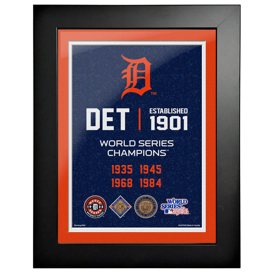 Detroit Tigers 12x16 World Series Empire Frame
