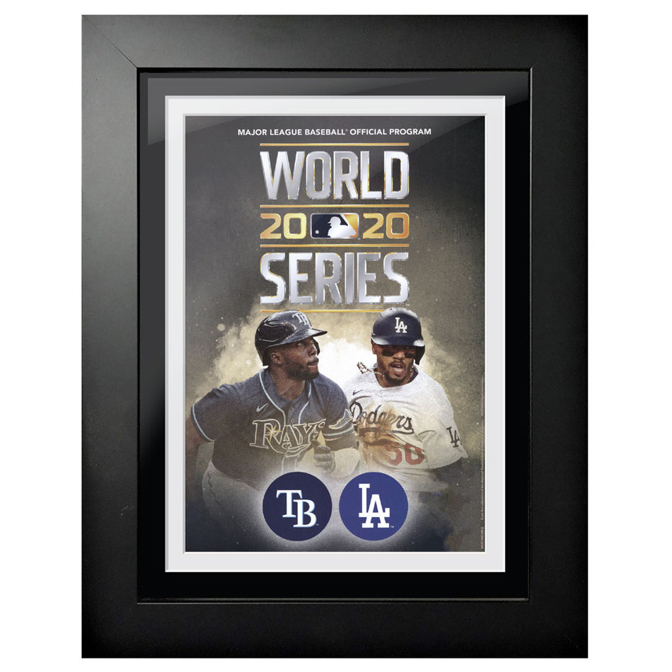 LA Dodgers 12x16 Framed World Series Program Cover 2020