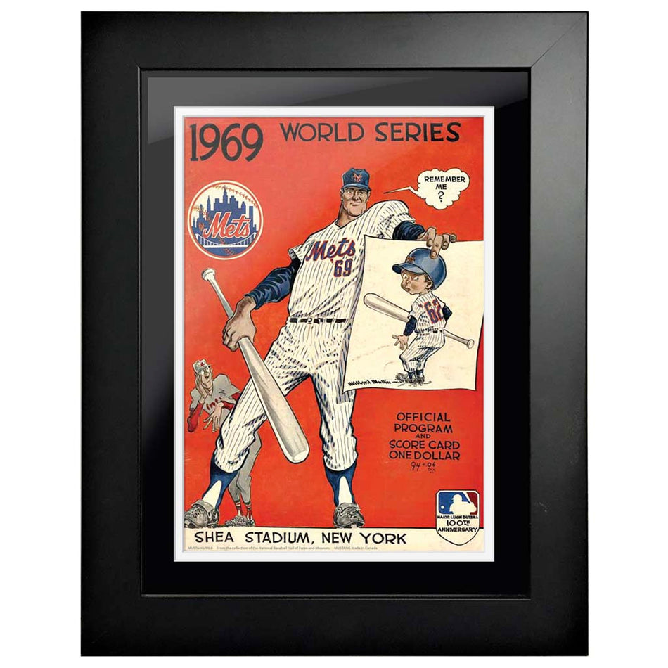 New York Mets vs. Baltimore Orioles 12x16 Framed World Series Program Cover 1969