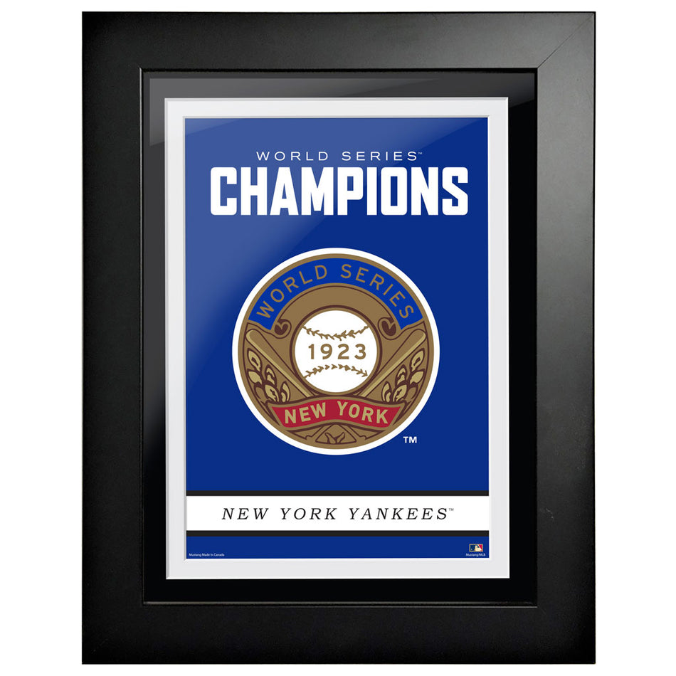 New York Yankees Cooperstown World Series Logo 1923 12x16 Framed Art