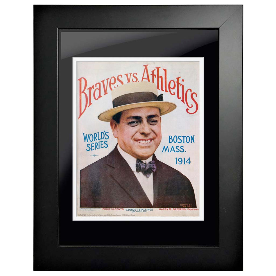 Oakland Athletics vs. Atlanta Braves 12x16 Framed World Series Program Cover 1914