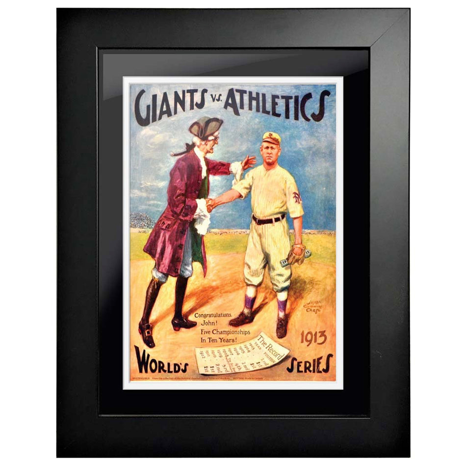 Oakland Athletics vs. New York Giants 12x16 Framed World Series Program Cover 1913