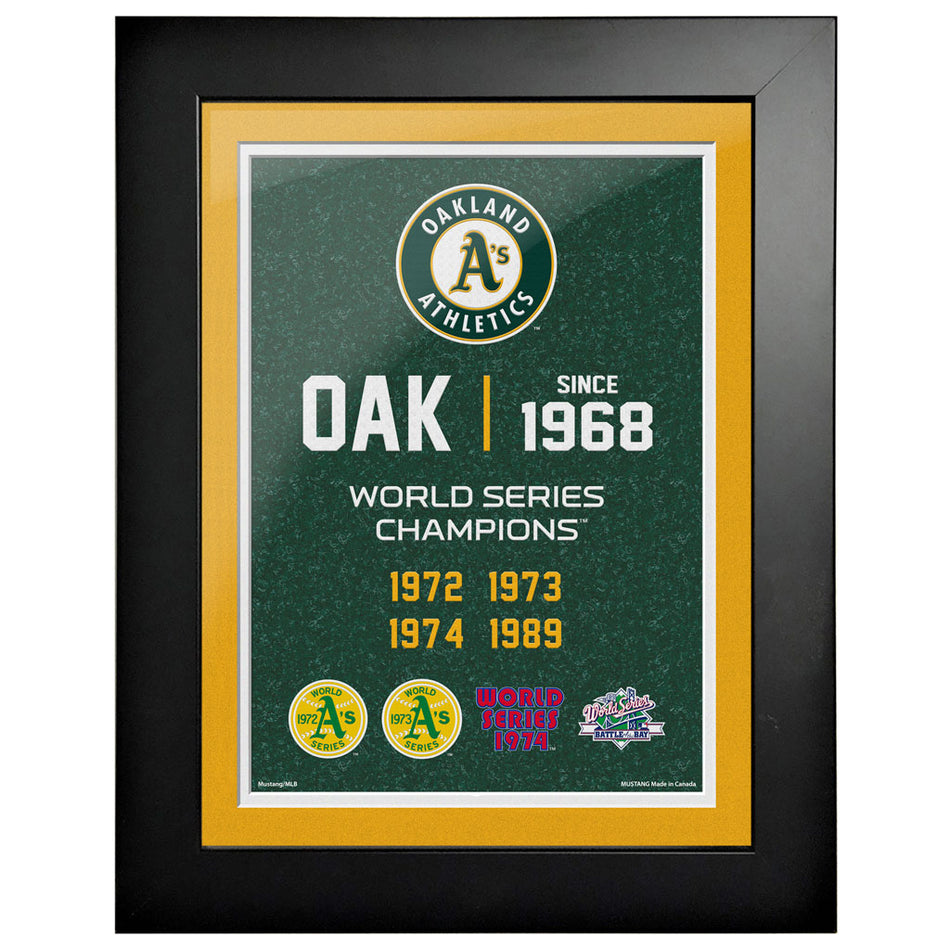 Oakland Athletics 12x16 World Series Empire Frame