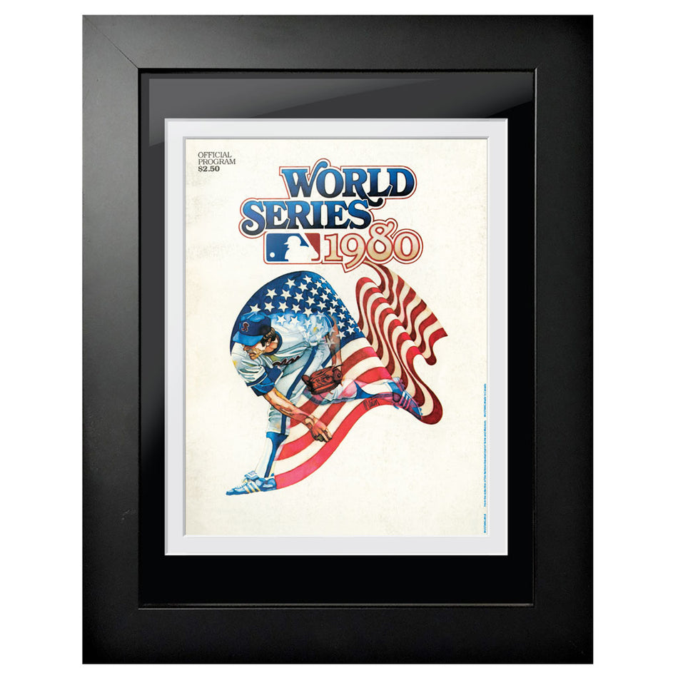Philadelphia Phillies 1980 World Series 12x16 Framed Program Cover