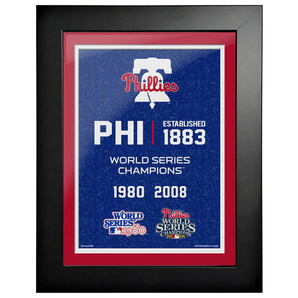 Philadelphia Phillies 12x16 World Series Empire Frame