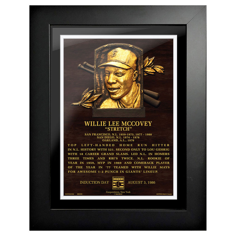 Willie McCovey Legend 12"x16" Framed Art San Francisco Giants