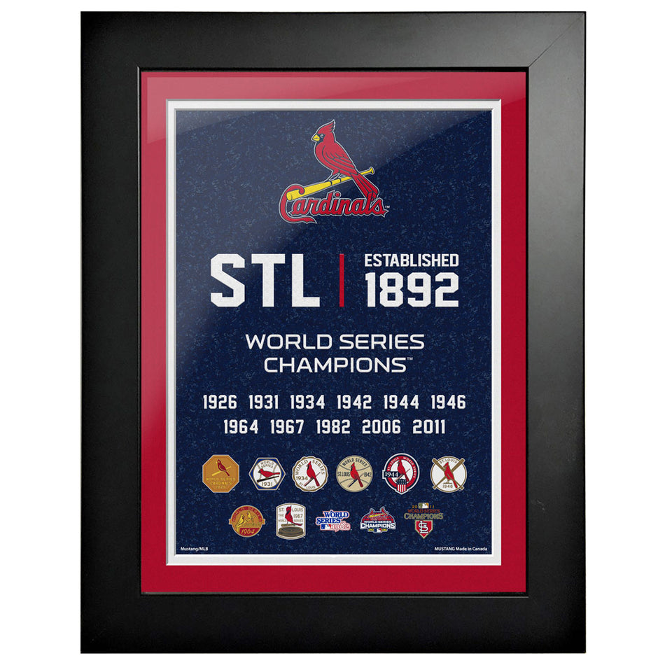 St. Louis Cardinals 12x16 World Series Empire Frame