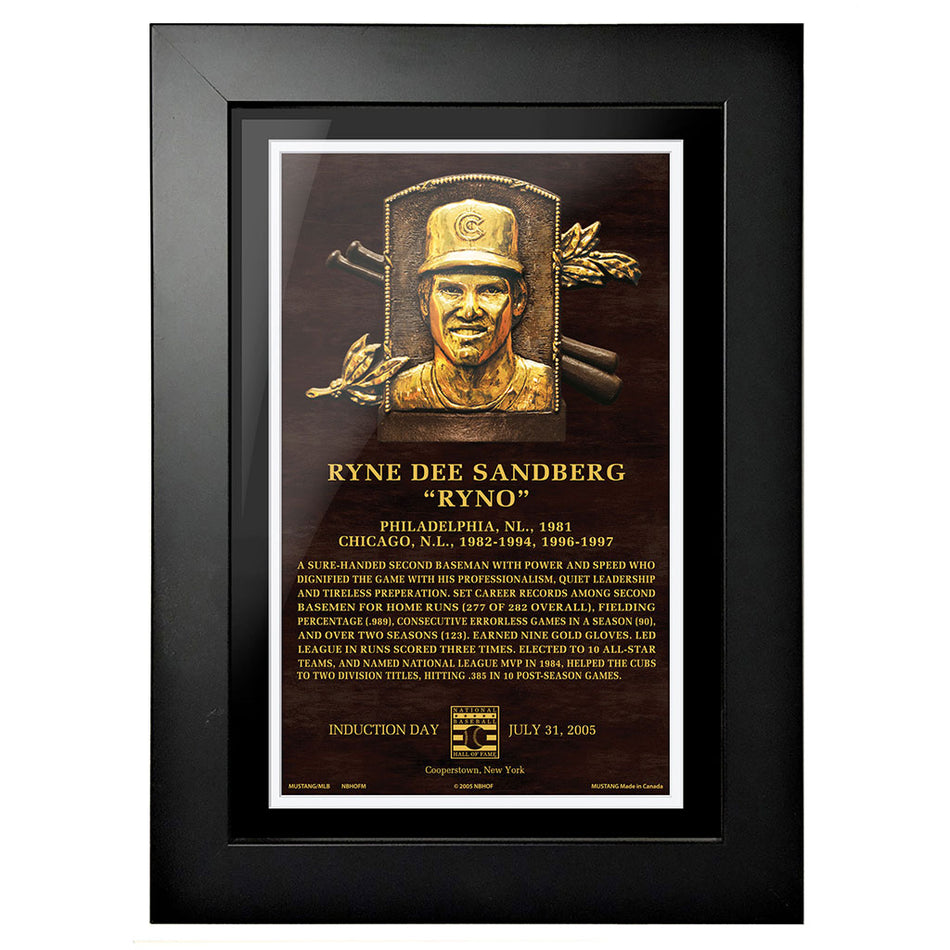 Ryne Sandberg Legend 8"x10" Framed Art Chicago Cubs