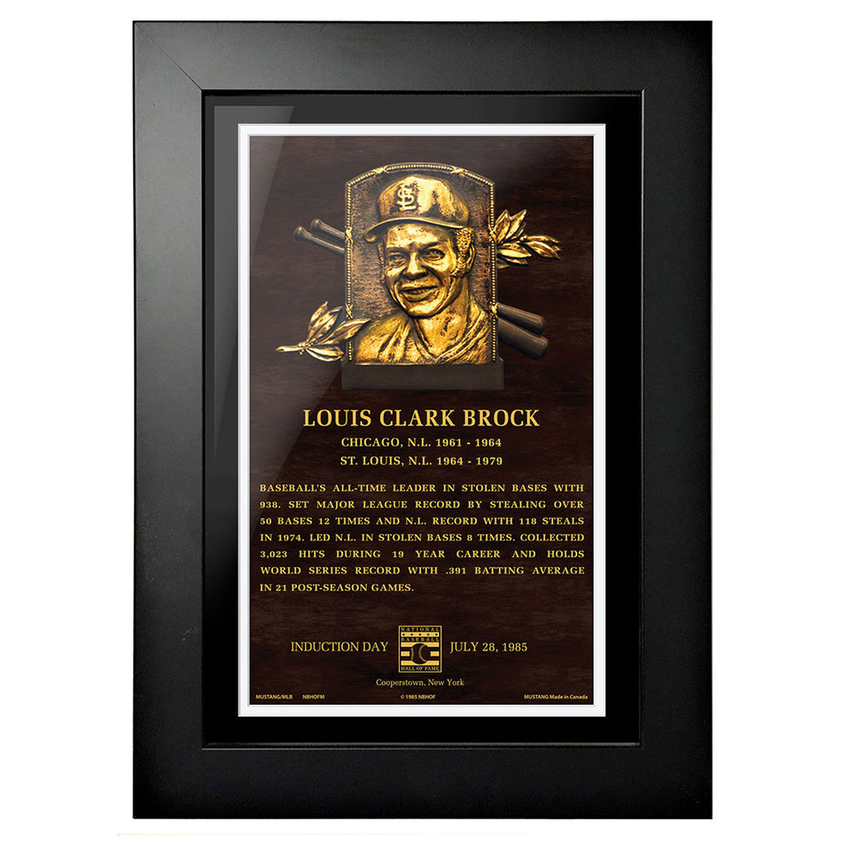 Lou Brock Legend 8"x10" Framed Art St. Louis Cardinals