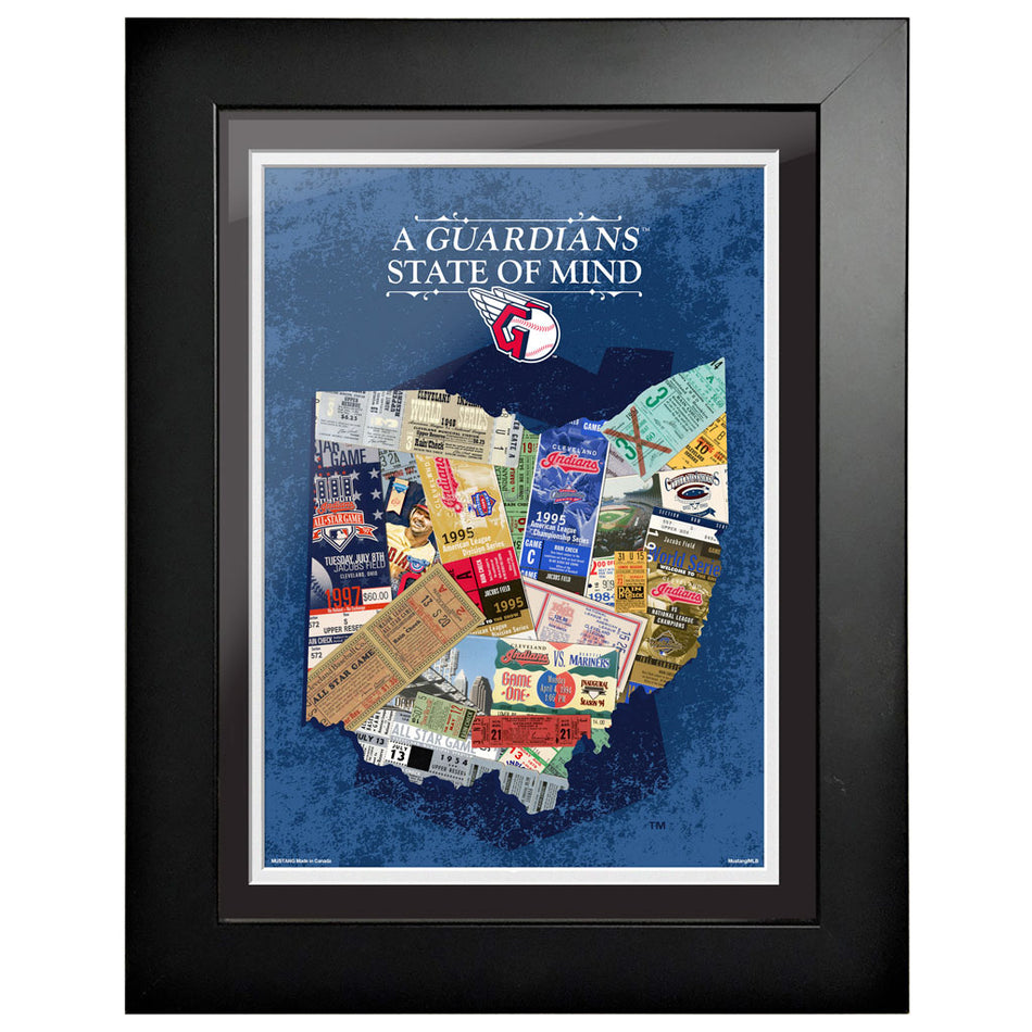 Cleveland Guardians 12x16 State of Mind Framed Artwork