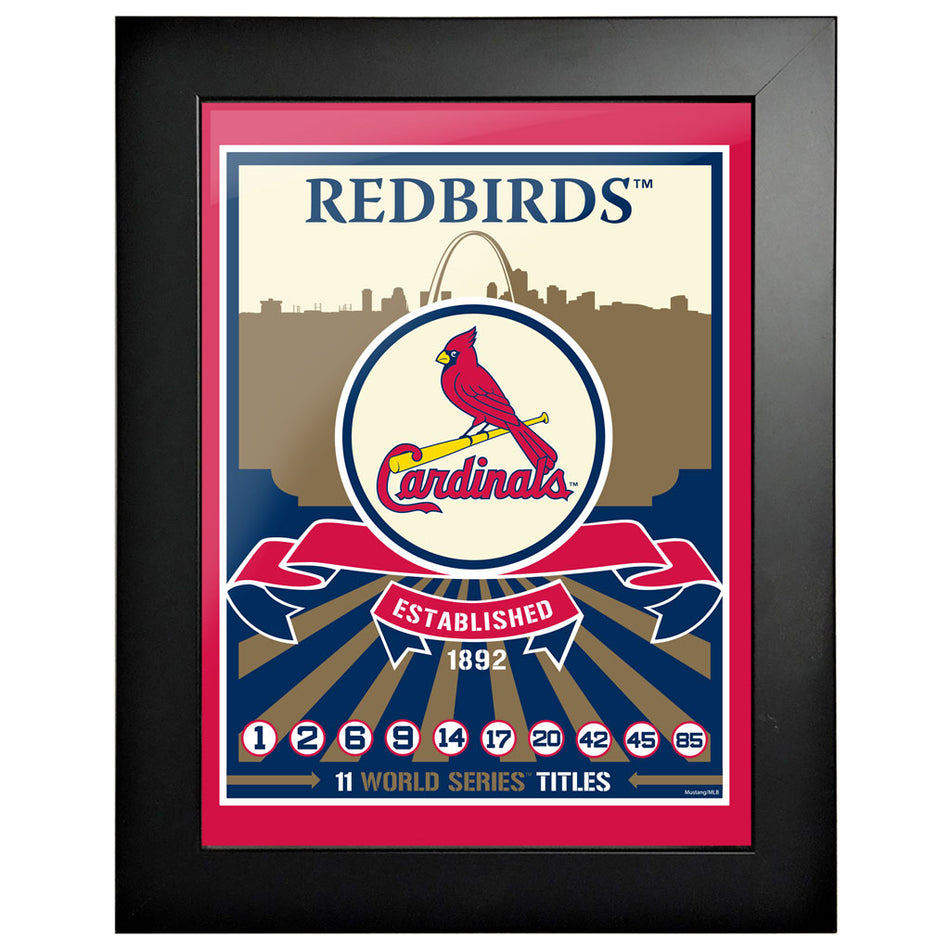 St. Louis Cardinals 12x16 Wins Collection Framed Artwork