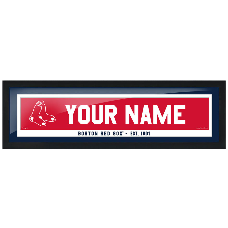 Boston Red Sox 6x22 Personalized Framed Artwork