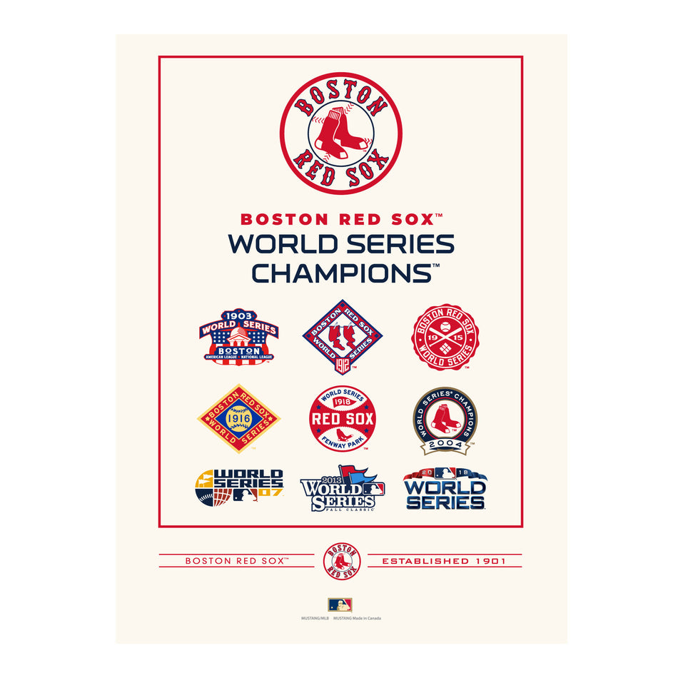 Boston Red Sox World Series Collection 12x16 Print