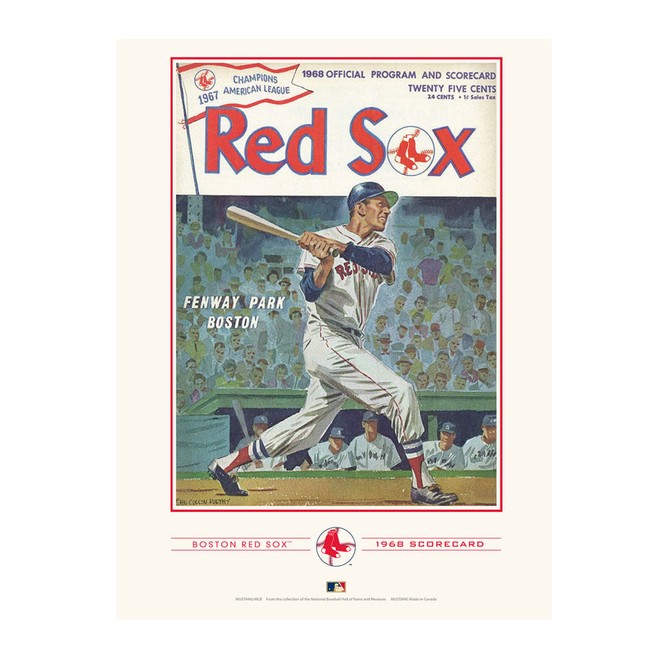 Boston Red Sox 1968 Year Book Replica 12x16 Program Cover- Print