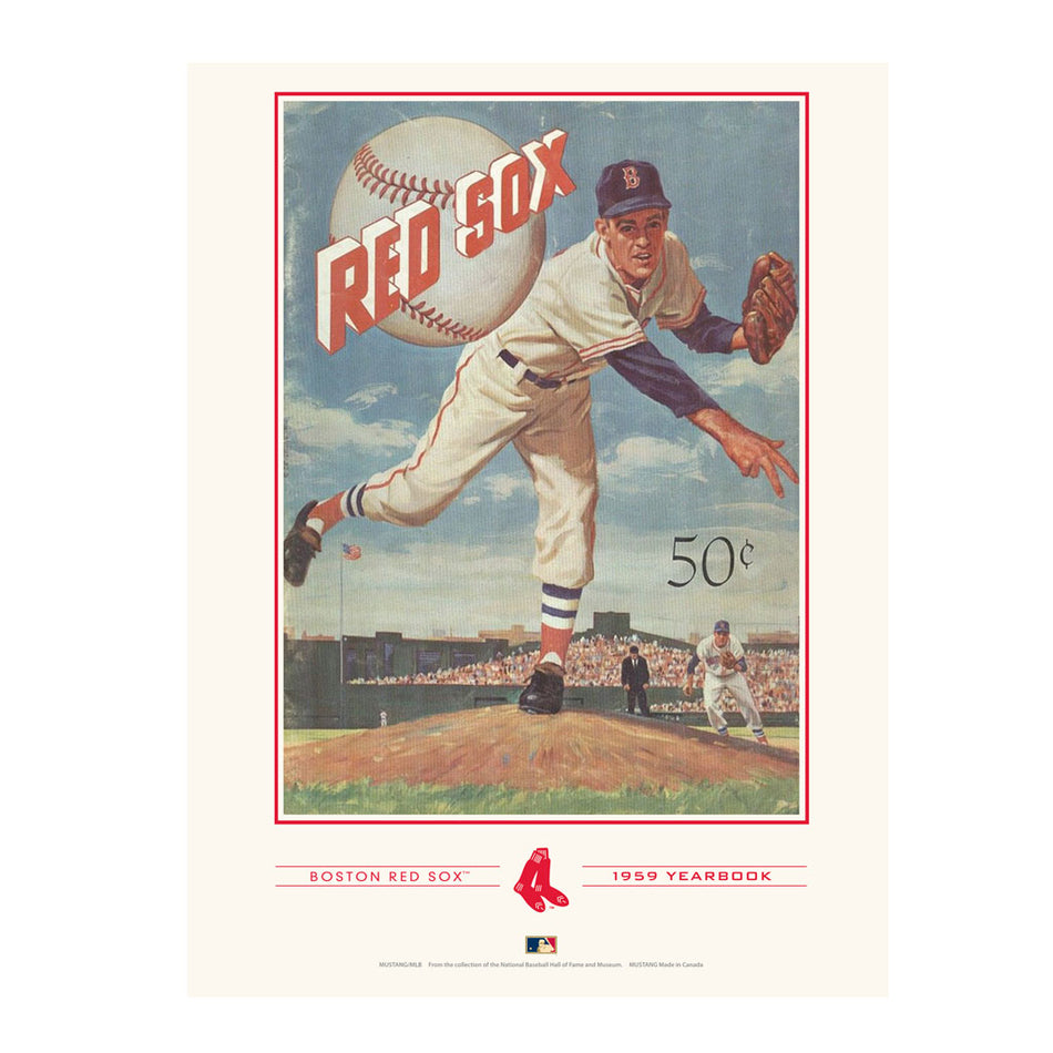 Boston Red Sox 1959 Year Book Replica 12x16 Program Cover- Print