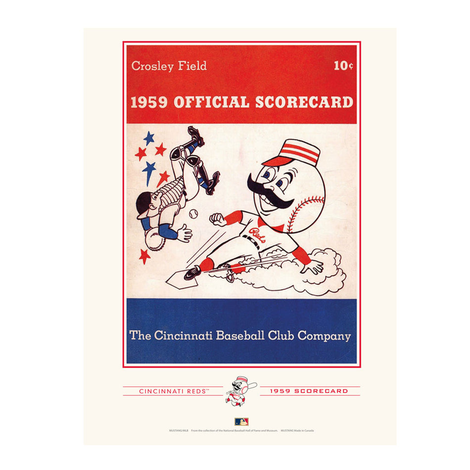 Cincinnati Reds 1959 Year Book Replica 12x16 Program Cover- Print