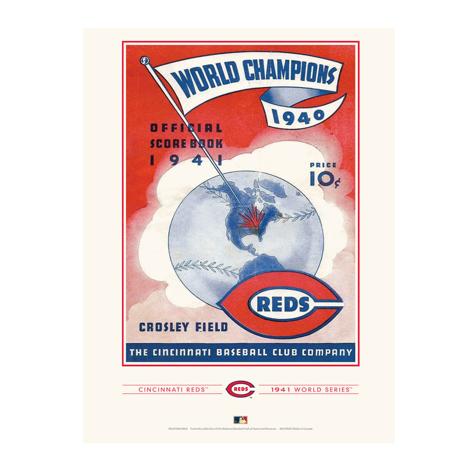 Cincinnati Reds vs. New York Y. WS 1941 12x16 Program Cover- Print