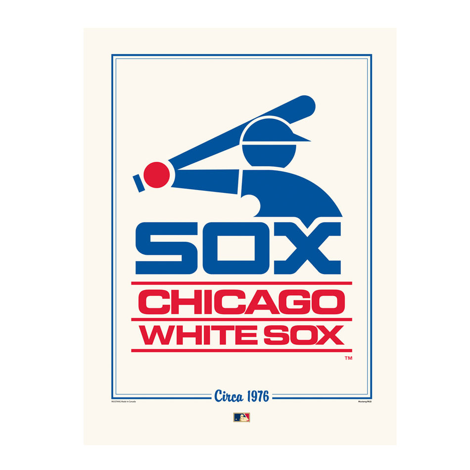 Chicago White Sox 12x16 Cooperstown Logos to History Print- 1976