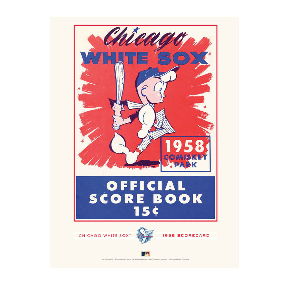 Chicago White Sox 1958 Year Book Replica 12x16 Program Cover- Print