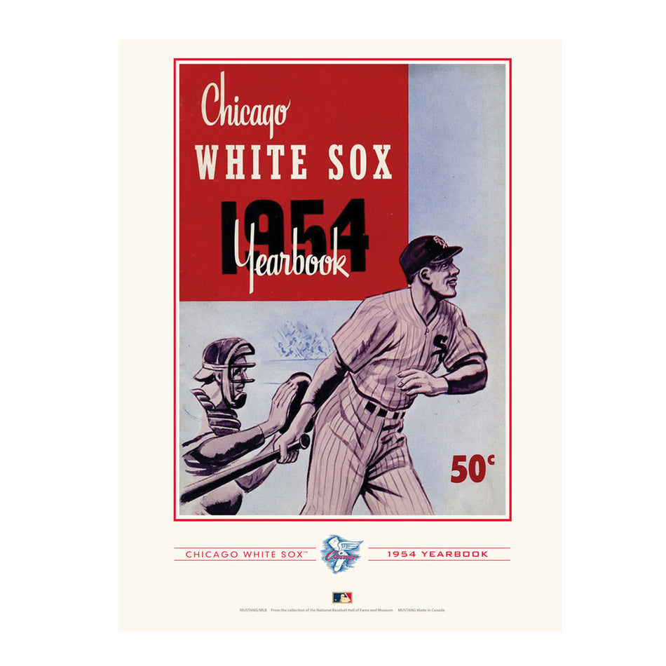 Chicago White Sox 1954 Year Book Replica 12x16 Program Cover- Print