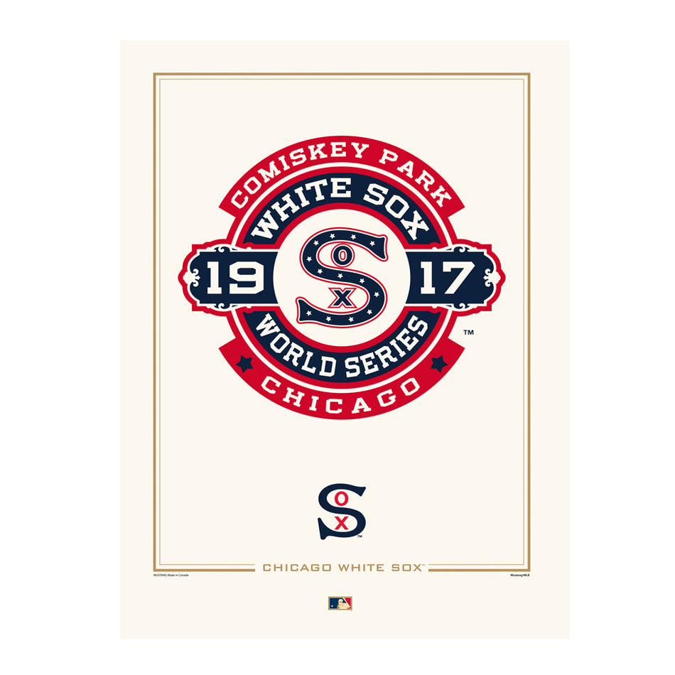 Chicago White Sox 1917 World Series Logos to History 12x16 Print