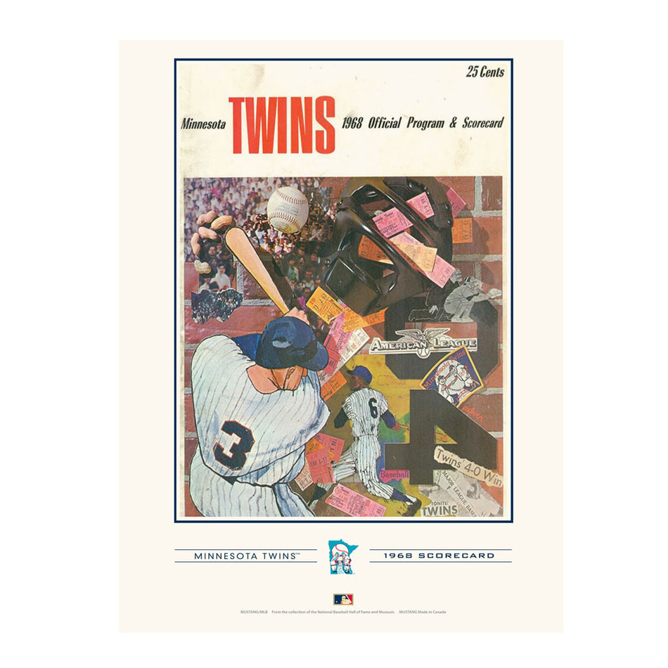 Minnesota Twins 1968 Year Book Replica 12x16 Program Cover- Print
