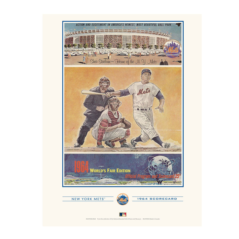 New York Mets 1964 Year Book Replica 12x16 Program Cover- Print