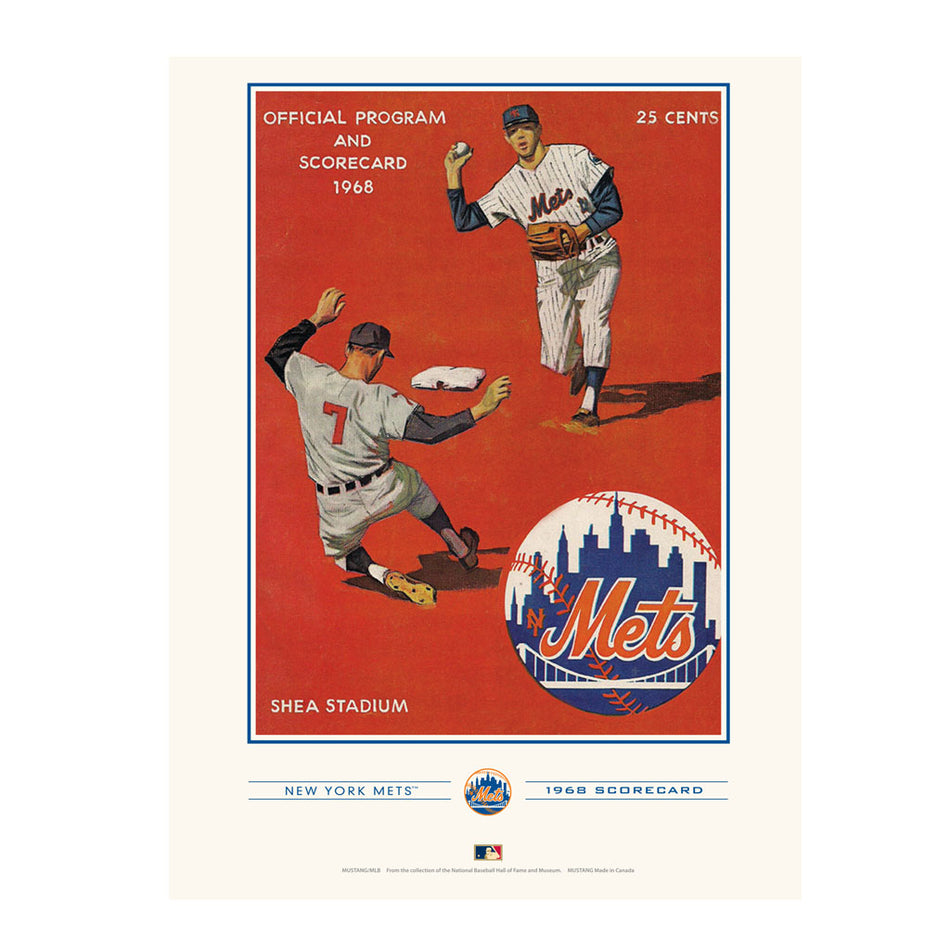 New York Mets 1968 Year Book Replica 12x16 Program Cover- Print