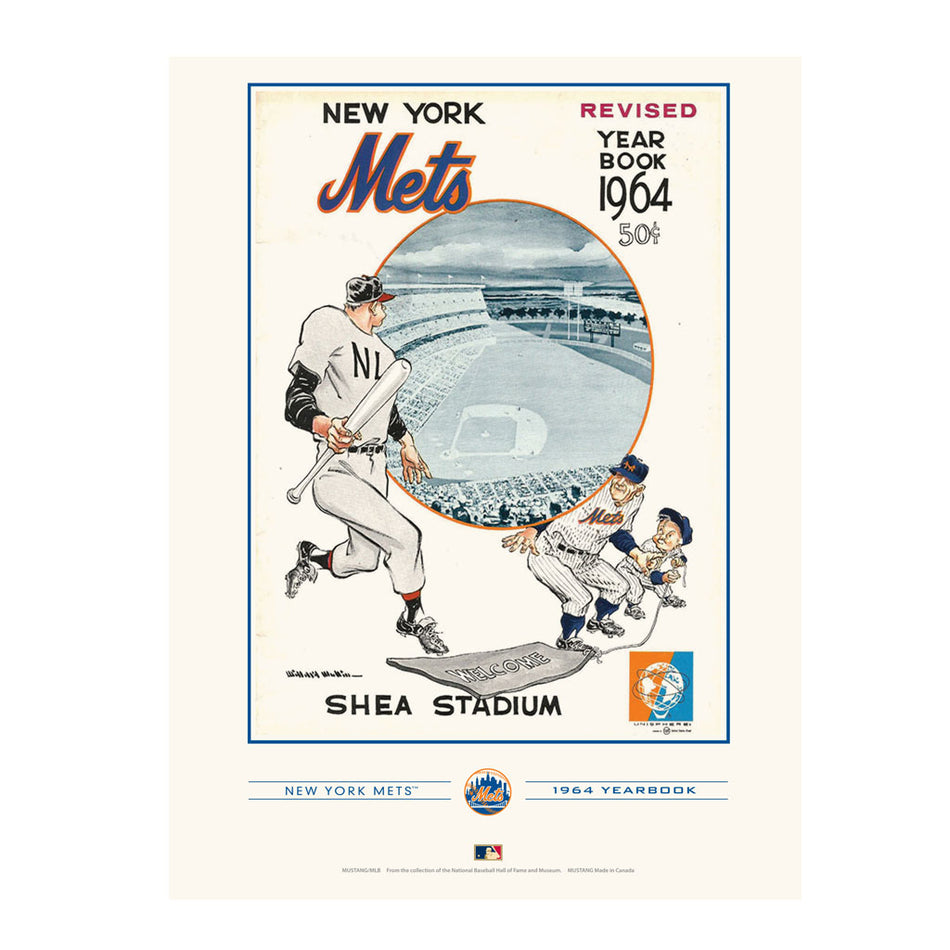 New York Mets 1964 Year Book Replica 12x16 Program Cover- Print