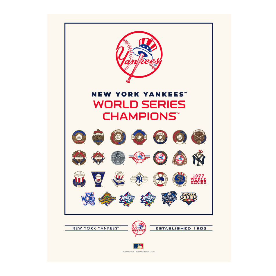 New York Yankees World Series Collection 12x16 Print