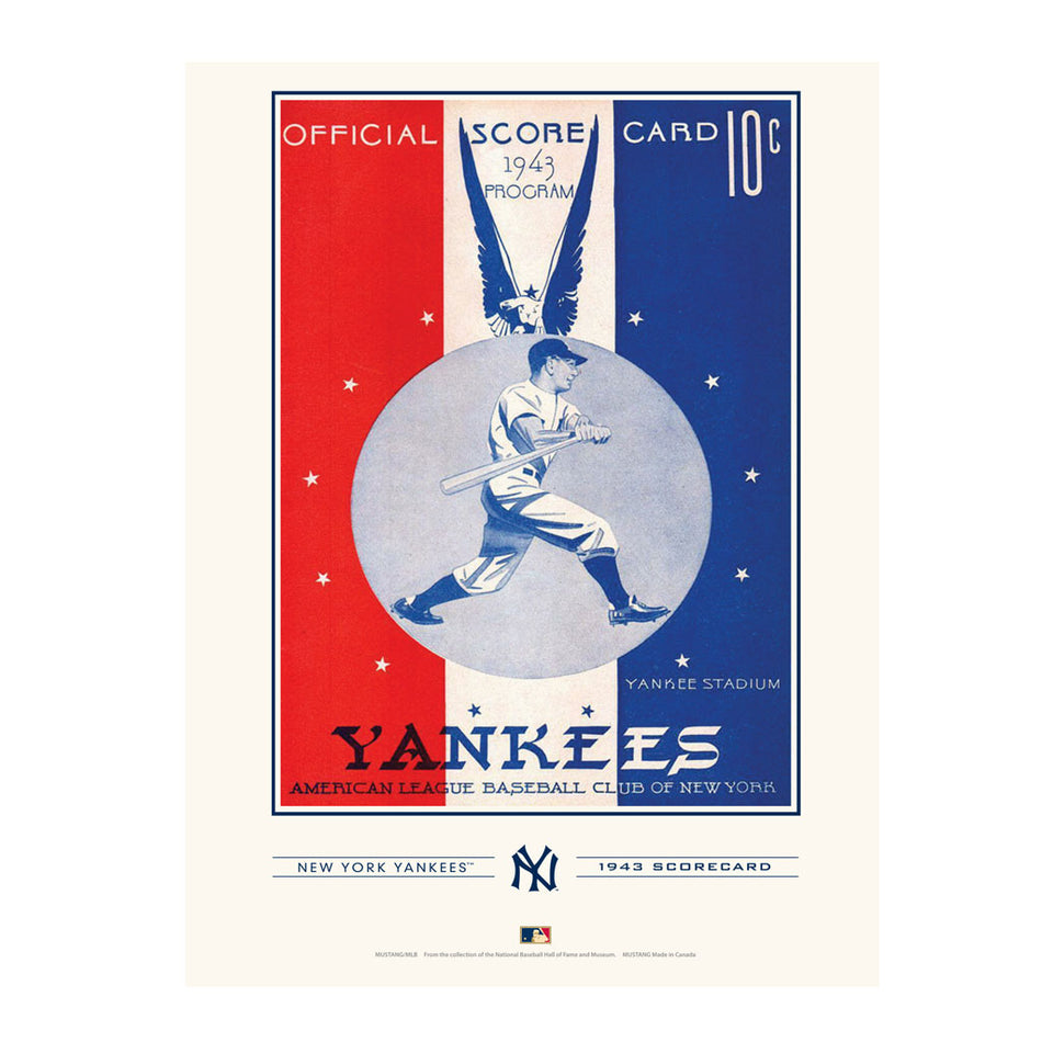New York Y. 1943 Year Book Replica 12x16 Program Cover- Print
