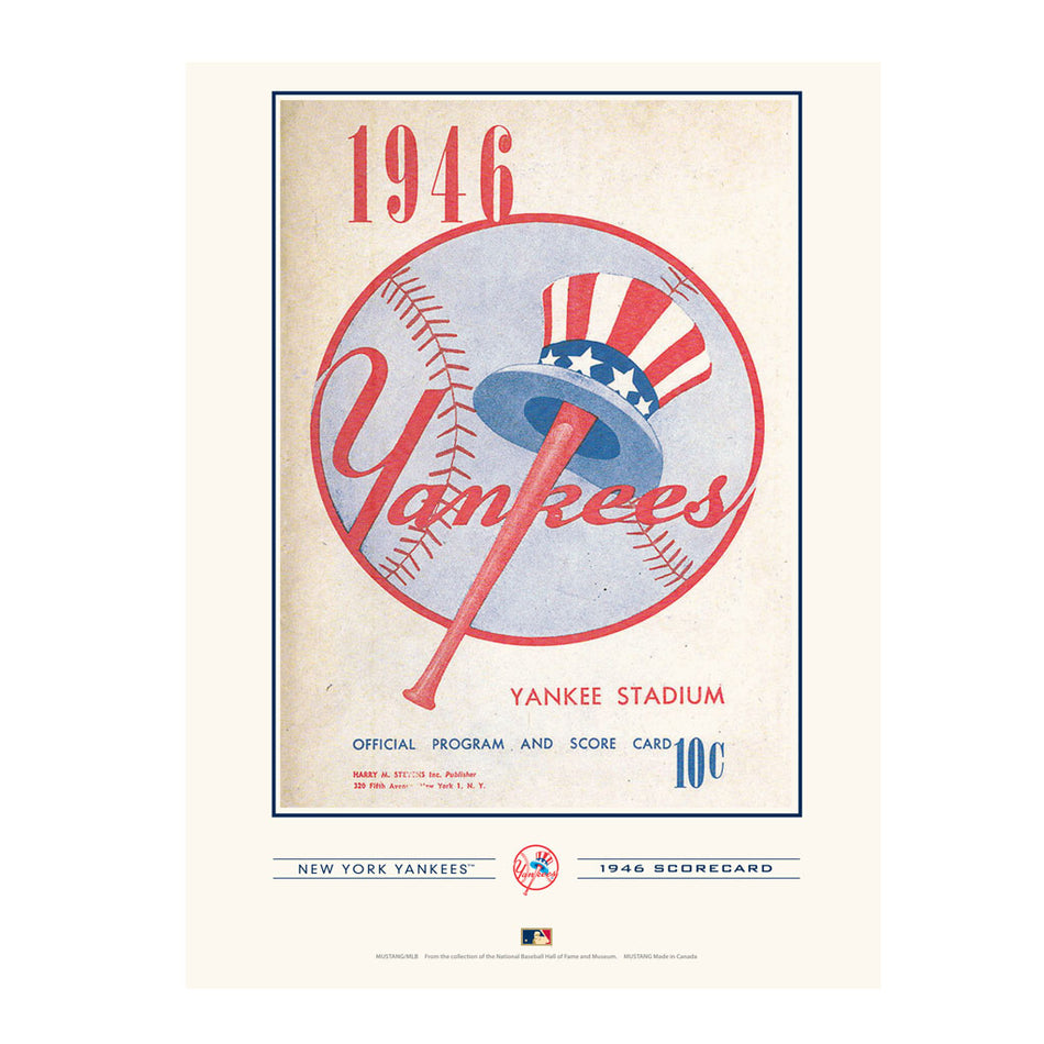 New York Y. 1946 Year Book Replica 12x16 Program Cover- Print