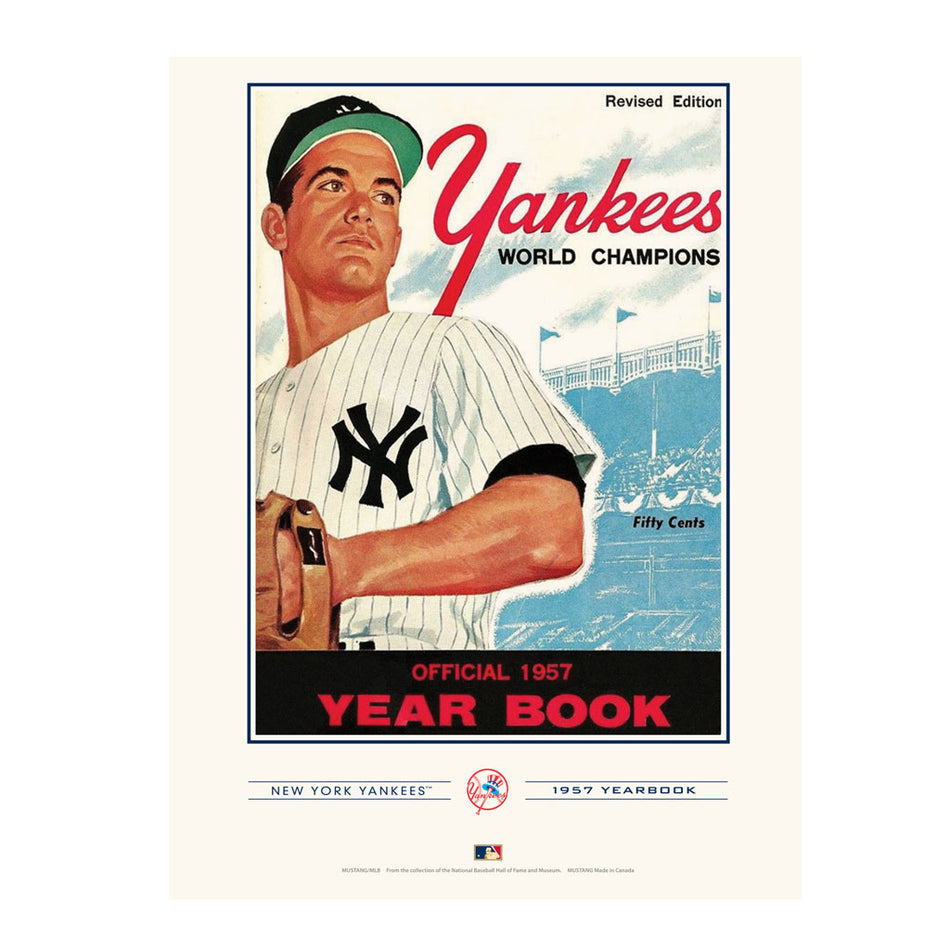 New York Y. 1957 Year Book Replica 12x16 Program Cover- Print